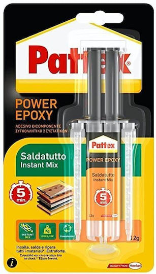 Pattex Instant Mix Εποξική Κατασκευαστική Κόλλα 2 Συστατικών