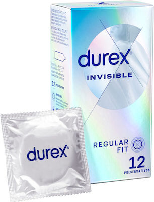 Durex Invisible Thin Condoms Natural 12pcs