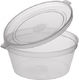 Lux Plast Πλαστικό Μπωλ με Χωρητικότητα 177ml Διάφανο