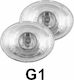 Autoline Round Headlights Car H3 G1 Universal 12V 55W 2pcs
