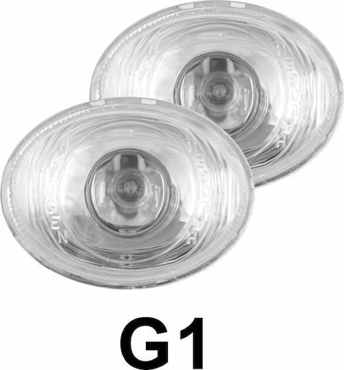 Autoline Round Headlights Car H3 G1 Universal 12V 55W 2pcs