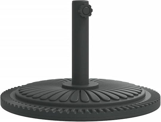 vidaXL Βάση Ομπρέλας Πλαστική Ασημί 38x38cm