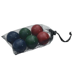 Set de bile Bocce, 8 piese, cu husă de transport, din lemn de pin solid 4008441