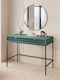 Nova Console Table Wood & Metal Green+ Black L103.5xW50xH77.6cm