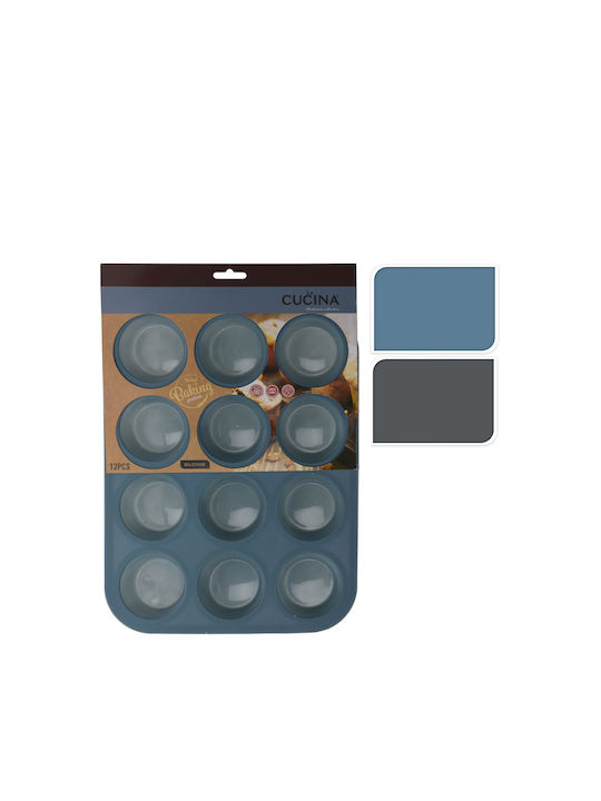 Silicone Cupcakes & Muffins 12 Cups Baking Pan 33x25cm