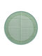 vidaXL Rug Outdoor Round Green