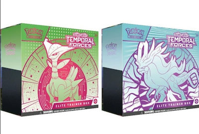 Pokemon Pokémon Μονές Κάρτες Scarlet Violet: Temporal Forces Elite Trainer Box (Διάφορα Σχέδια) 1τμχ