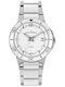 Jacques Lemans Γυναικείο Ρολόι 43mm Μπαταρίας με Ασημί Μεταλλικό Μπρασελέ