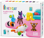 Hey Clay Fluffy Pets Παιδικός Πηλός Σετ