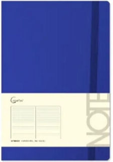 Madrid Papel Notebook 96 Sheets A5 with Blank Pages and Elastic Blue