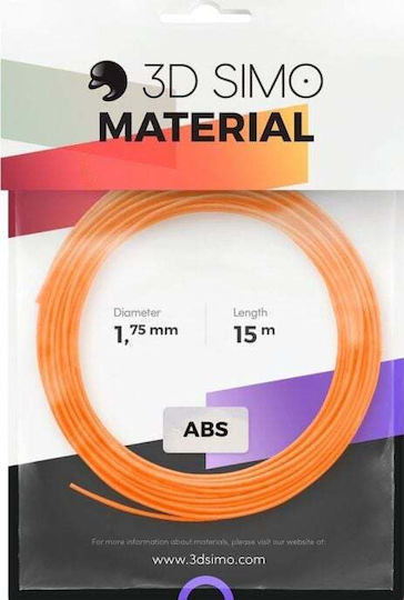 3DSimo ABS 3D Printer Filament 1.75mm πορτοκαλί, μαύρο, λευκό 1τμχ (Refill)