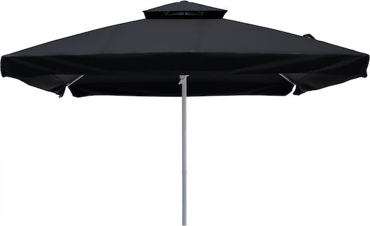 Umbrelă Profesională Rotundă Din Aluminiu Neagră Φ3.9xÎ2.95m