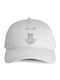 Kids' Hat Jockey Fabric White