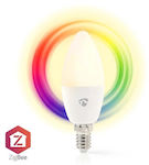 Nedis Smart Λάμπα LED 4.9W για Ντουί E14 RGB