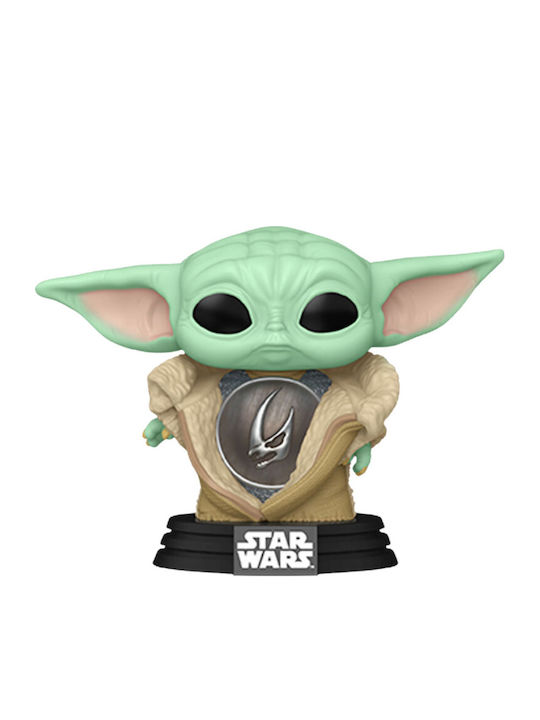 Funko Pop! Filme: Star Wars: Der Mandalorianer - Din Grogu mit Rüstung 712 Wackelkopf