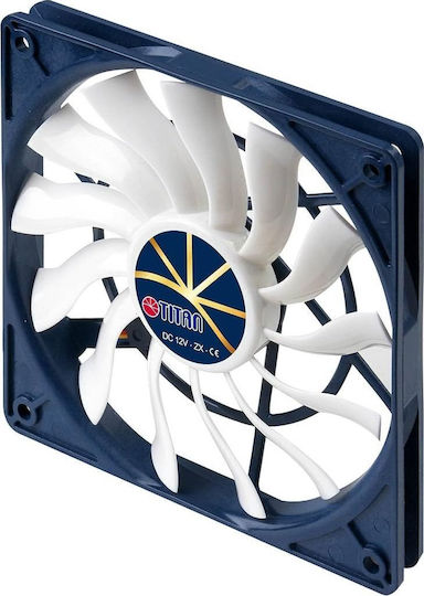 Titan TFD12015H12ZP/KE(RB) Case Fan (63.59cfm) Χωρίς Led Φωτισμό και Σύνδεση 4-Pin PWM Μπλε