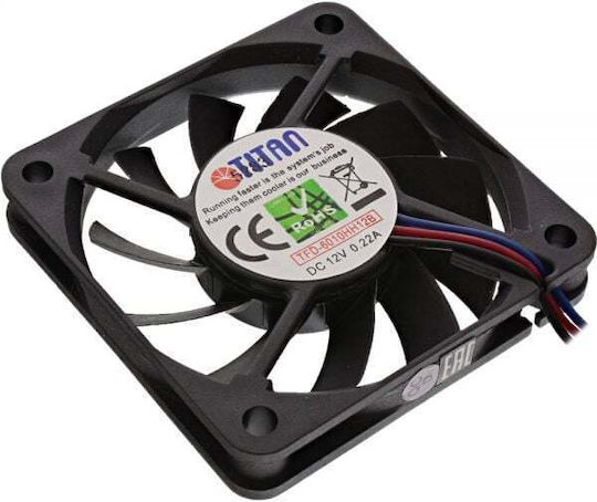 Titan Case Fan 120mm (4800rpm / 20.26cfm) Χωρίς Led Φωτισμό και Σύνδεση 3-Pin