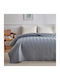 Liolios Home Покривало Кингсайз Микрофибър Деним 220x240см