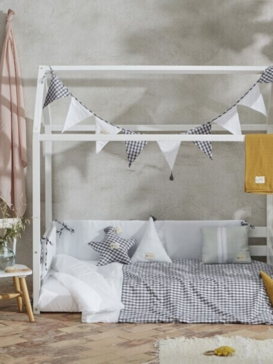 Bimbidreams Kinderwanddekoration Dekorative Girlande aus Stoff Provenza 230cm