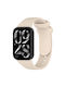 Xiaomi Mi Band 8 Pro Redmi Watch 4 Solid Color Black Buckle Silicone Watch Band Starlight Color
