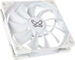 Scythe KF1225FD18W-P Case Fan 120mm with White Lighting and Connection 4-Pin PWM 1pcs White