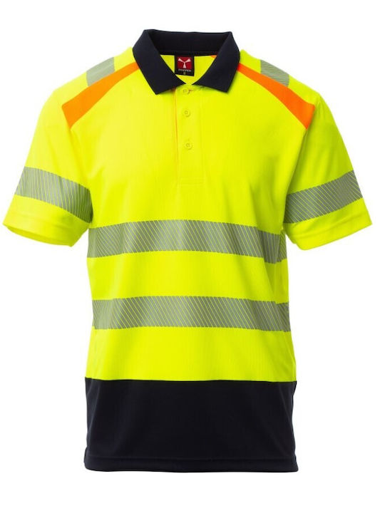 Payper Lane Bărbătească Mâneci scurte Bluză de Lucru Polo Galbenă