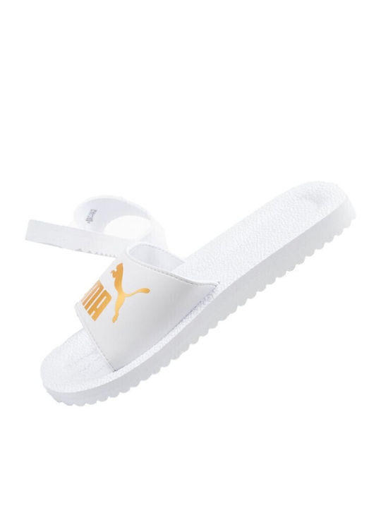 PUMA Purecat Ανδρικά Slides Λευκά