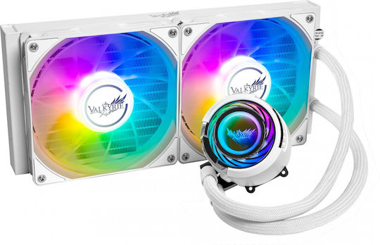 Valkyrie Jarn 280 RGB Υδρόψυξη AIO CPU με 2 Ανεμιστήρες 140mm Λευκή