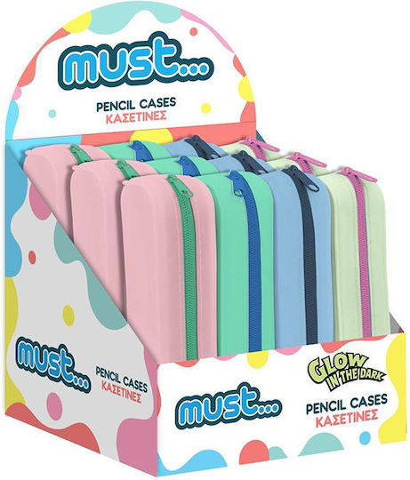Must Team Focus Glow Pencil Case Silicone Barrel Various Colours