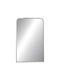 Pakketo Classy Wall Mirror with Silver Metallic Frame 80x50cm 1pcs