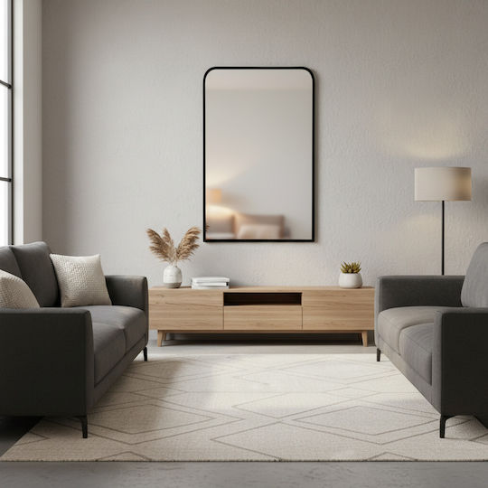 Pakketo Classy Τοξωτός Μαύρος 80x50cm