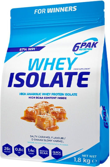 6Pak Nutrition Whey Isolate Протеин Суроватъчен с Вкус Salted Caramel 1.8kg