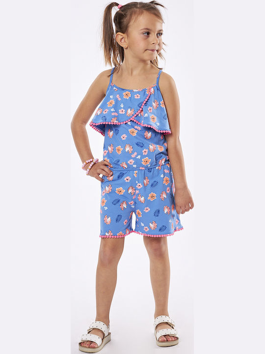 Evita Kids' Fabric Jumpsuit Shorts/Bermudas Sky...