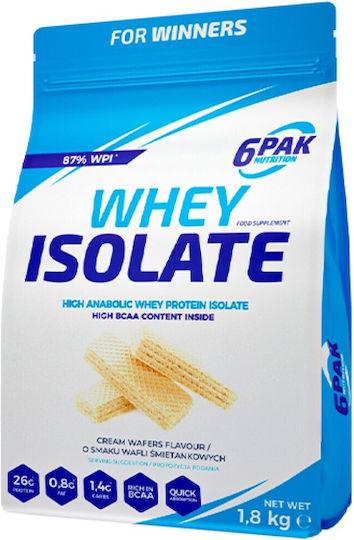 6Pak Nutrition Whey Isolate Протеин Суроватъчен с Вкус Waffle 1.8kg