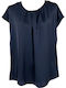 Women's Blouse Satin Black