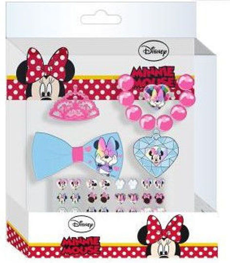 Disney Minnie Mouse Αξεσουάρ Μαλλιών & Λαιμού Σετ 5τεμ