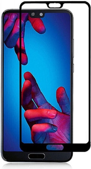 3D Vollkleber Vollflächig gehärtetes Glas Schwarz (Huawei P20)