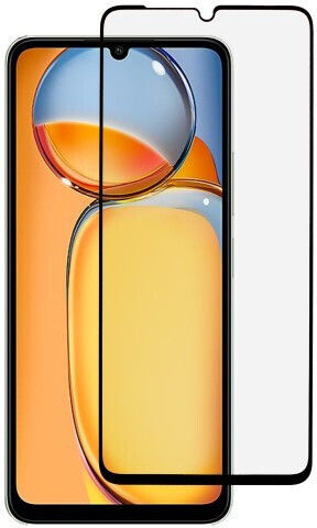 Tempered Glass Μαύρο (Redmi 13C 4G / Poco C65 4G)