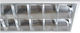 DIL Recessed Fluorescent Ceiling Light with 2 Light Bulb Places T8 Shape for G13 Base L119xD30.5xH8cm