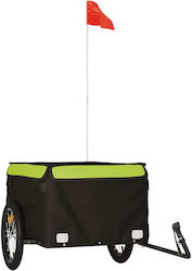 Vidaxl Bicycle Trailer Black Green 45 Kg Iron