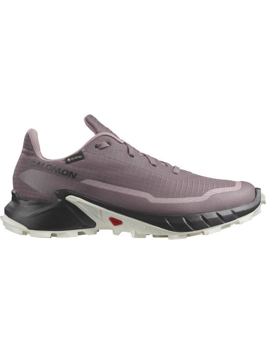 Salomon Alphacross 5 Women's Trail Running Sport Shoes Waterproof Gore-Tex Membrane Purple