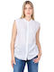 Betarni1 Women's Sleeveless Shirt White