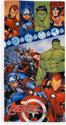 Πετσέτα Θαλάσσης Quick Dry Marvel Avengers 04 70x140 Digital Print Blue 100% Microfiber