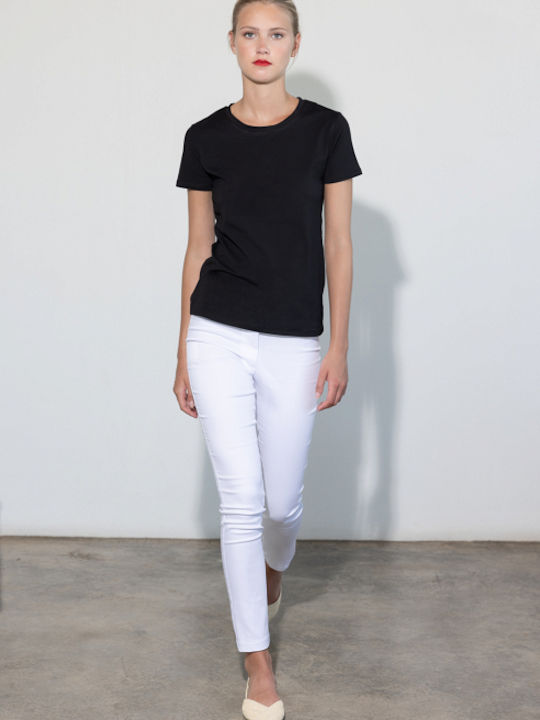 Desiree Women's Blouse Cotton Short Sleeve Black