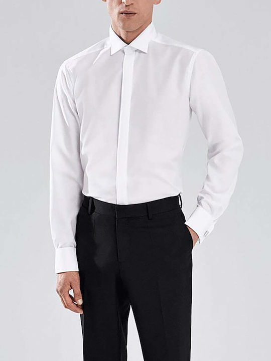 Olymp Luxor Cotton Shirt White