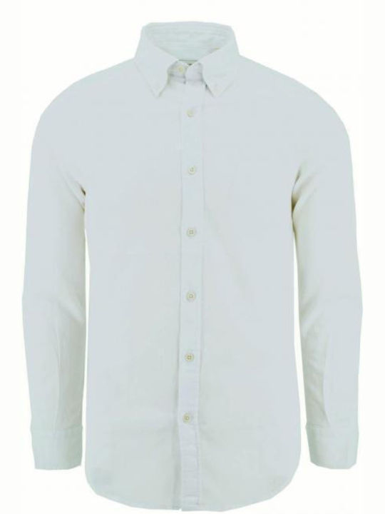Portofiori Portofiori Timo-849 Λινό Πουκάμισο White/001