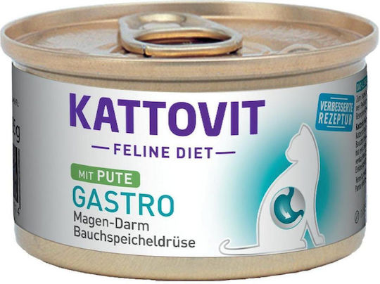 Kattovit Nassfutter für Katzen in Dose mit Türkei Diät 85gr
