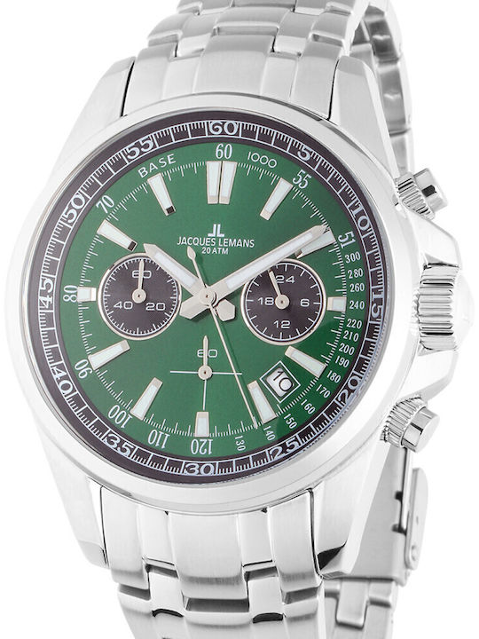 Jacques Lemans Liverpool Ανδρικό Ρολόι 44mm Χρο...