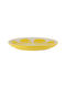 Typhoon Plate Shallow Ceramic Yellow with Diameter 28cm