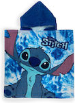 Πόντσο Θαλάσσης Quick Dry Disney Home Lilo & Stitch 35 50x100 Sky Blue 100% Microfiber